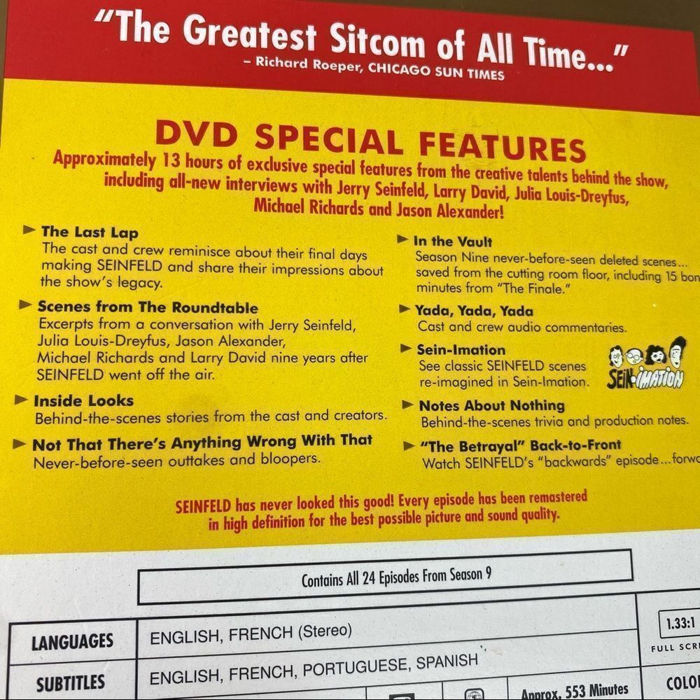 Seinfeld Season 9 DVD Collection - Picture 3 of 6